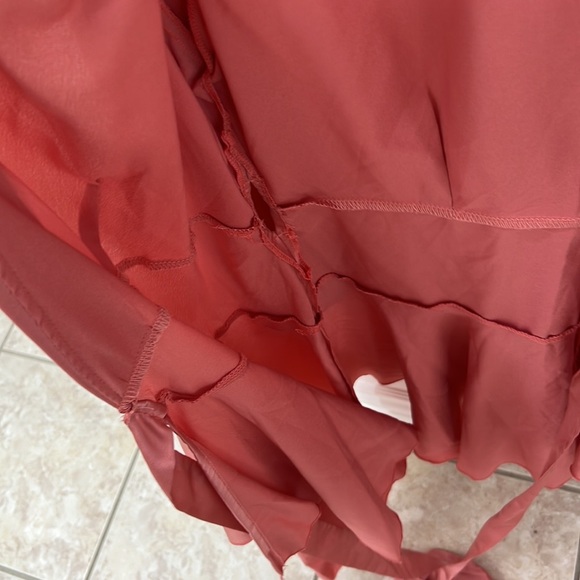 NEW Pink Wrap Front Dress - Picture 7 of 13